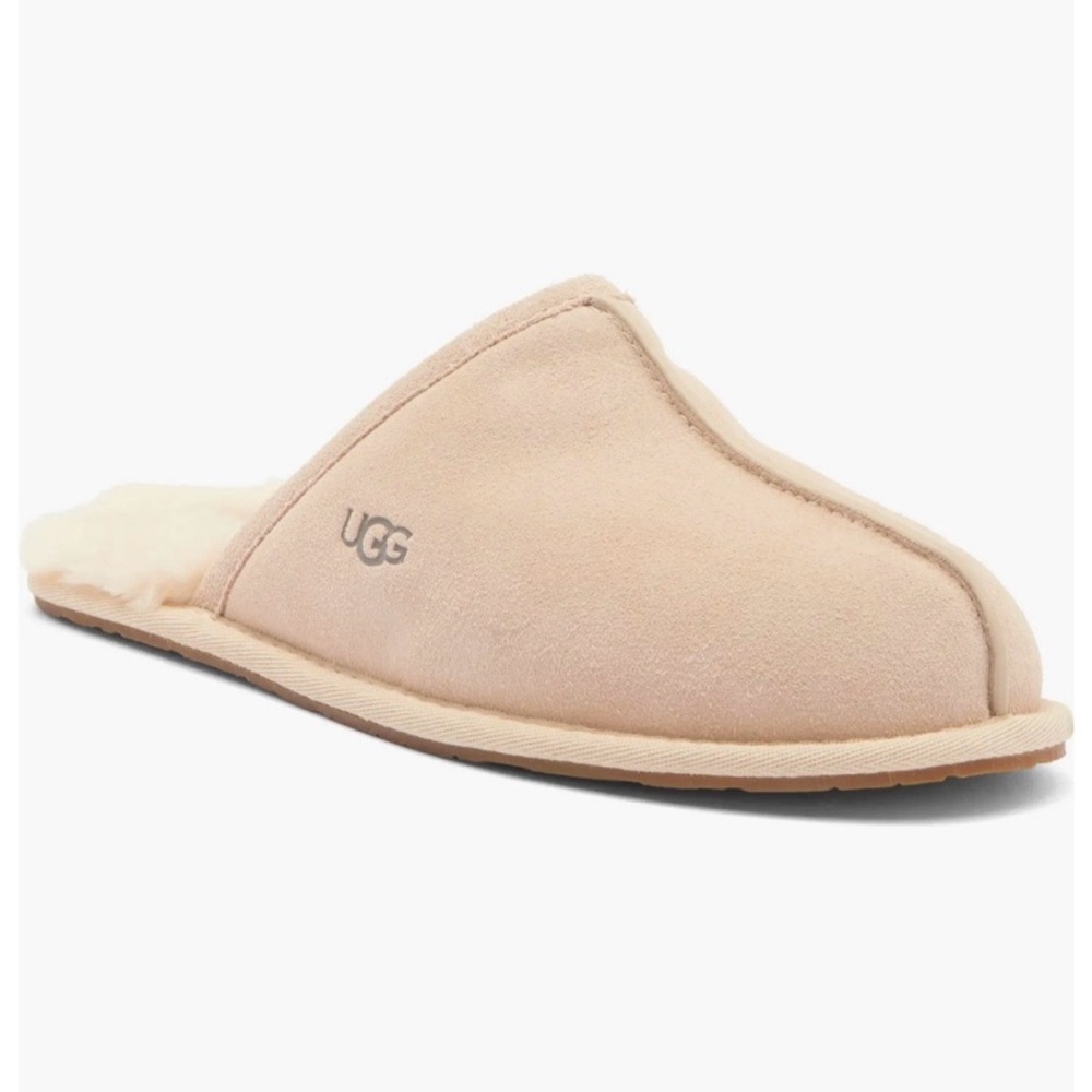 UGG Pearle Faux Fur Lined Women's Slippers, Size 7 or 37, Tan or Cream